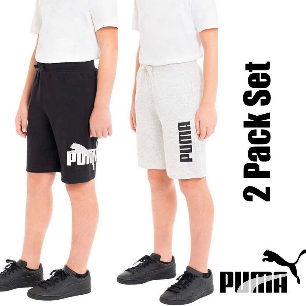 NEW! PUMA Youth 2-Pack Shorts Set, Size S 7-8